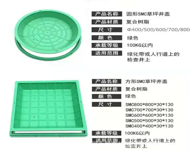 十月田镇树脂复合种植井盖展示